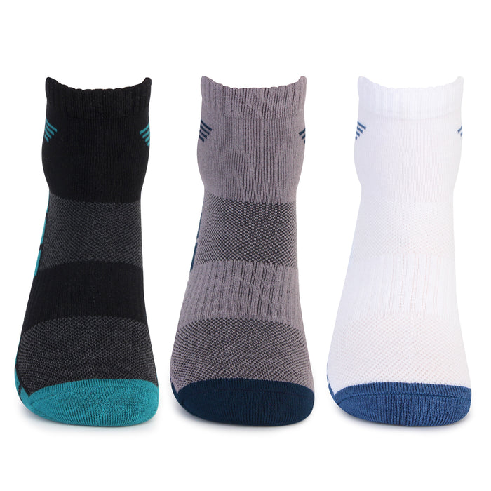 Ultra-Soft Bamboo Ankle Socks - Assorted Top View