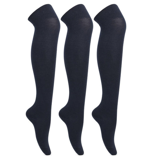 Navy Formal Stockings  For School Girls - Pack of 3