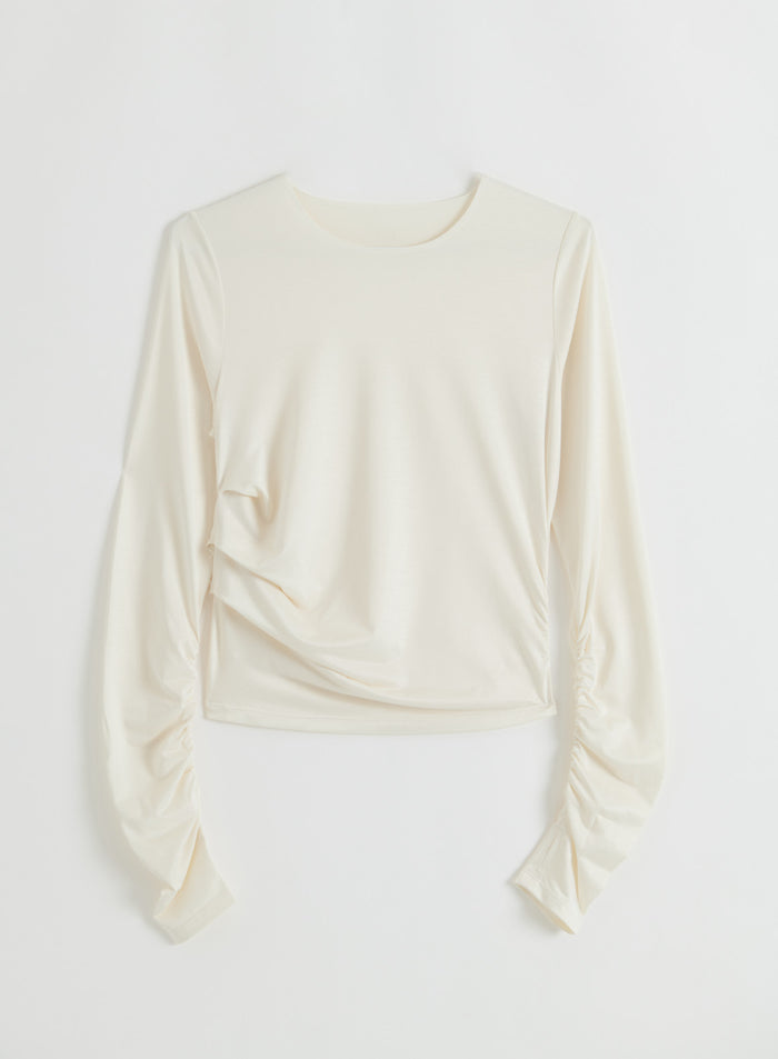 Off-white Luminous Draped Long Sleeve from aim'n