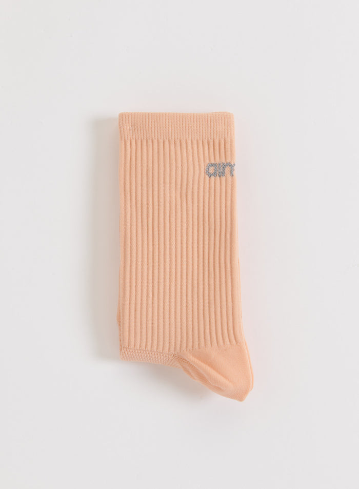 Peach Running Socks High