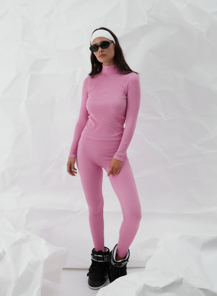 Peony Pink Ribbed Wool Set