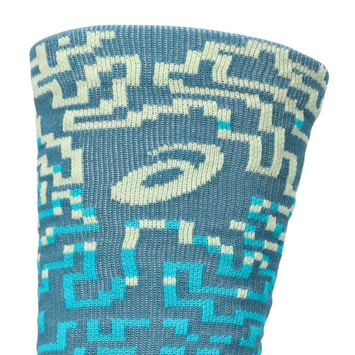 Asics Performance Run Crew Sock | Foggy Teal / Energy Aqua