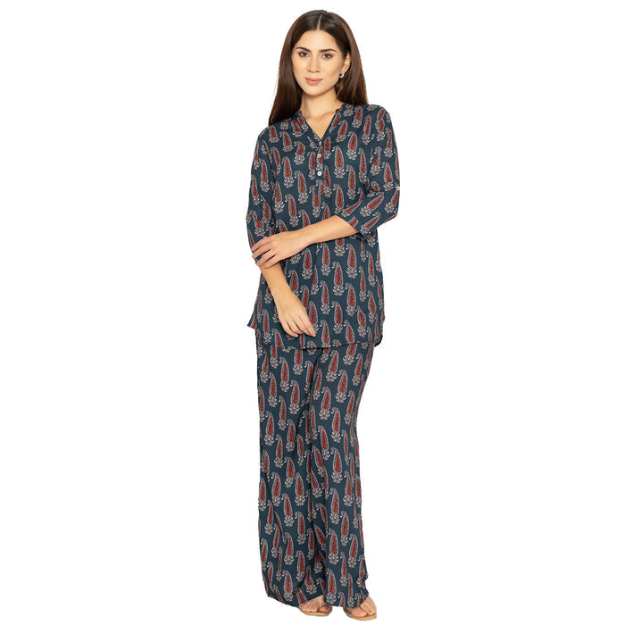 Printed Short Kurti for Women – 3/4th Sleeve Design