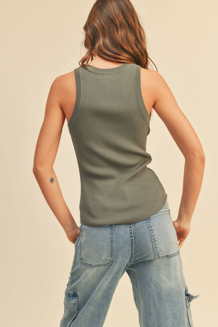 RIBBED TANK TOP