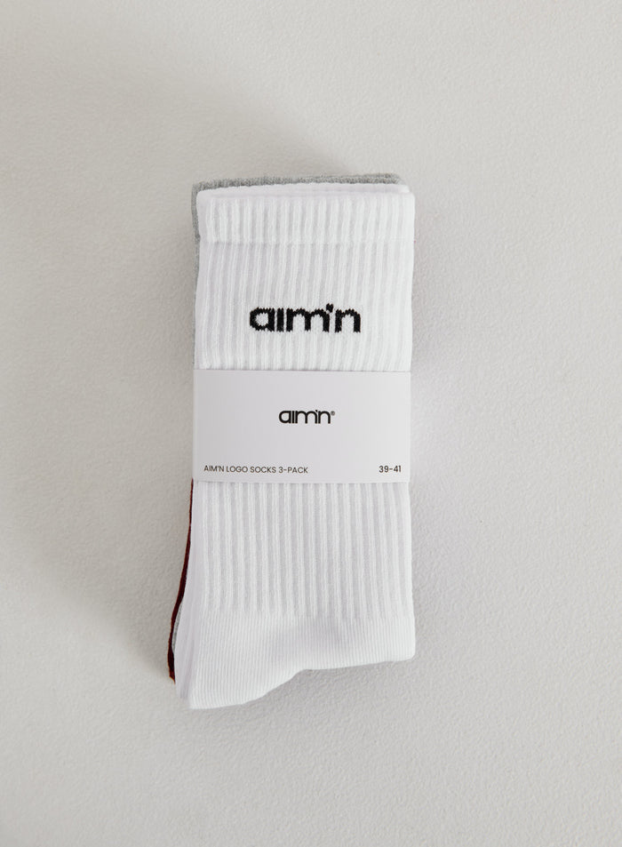 Ruby Aim'n Logo Socks 3-pack