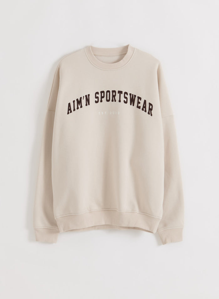 Sand Varsity Sweatshirt