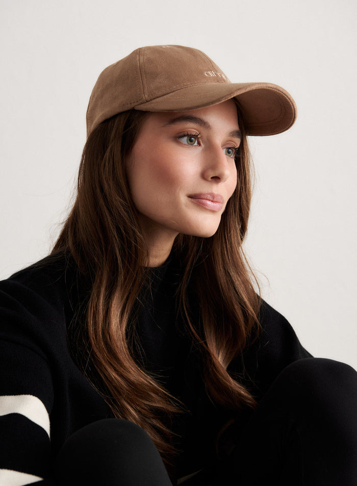 Small Logo Suede Cap