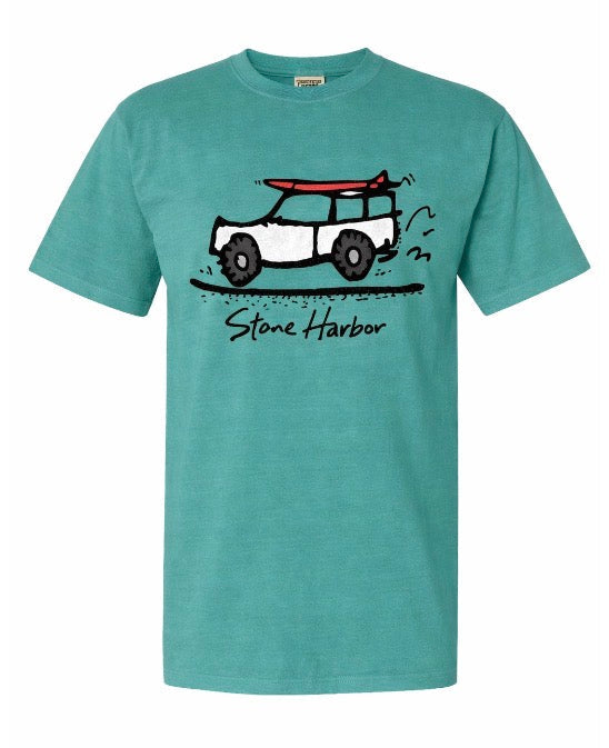 Stone Harbor Adult Road Trip Seafoam  (design on back too)