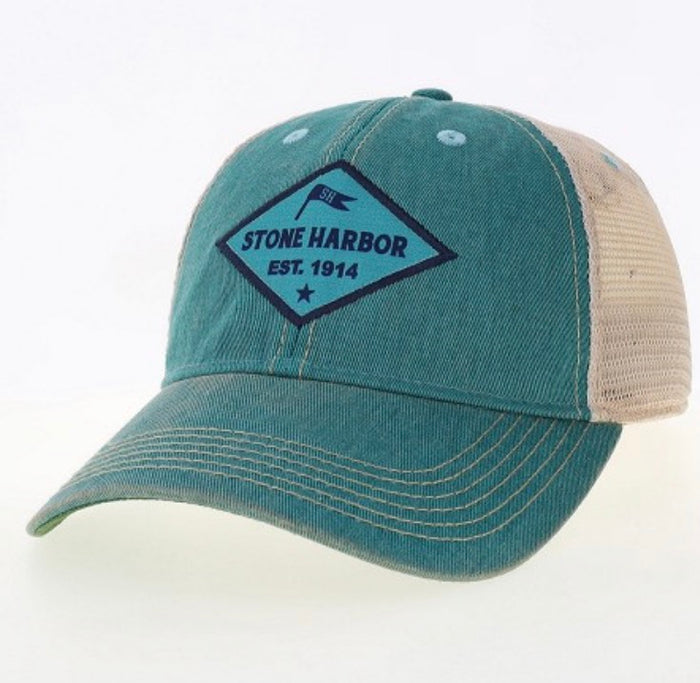 Stone Harbor Aqua Trucker Hat