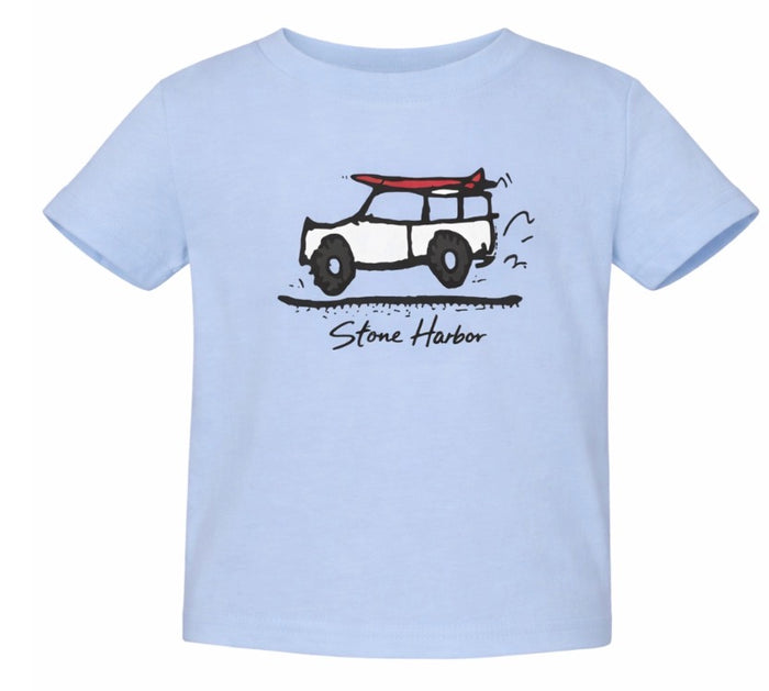 Stone Harbor Infant Tee Road Trip Lt Blue