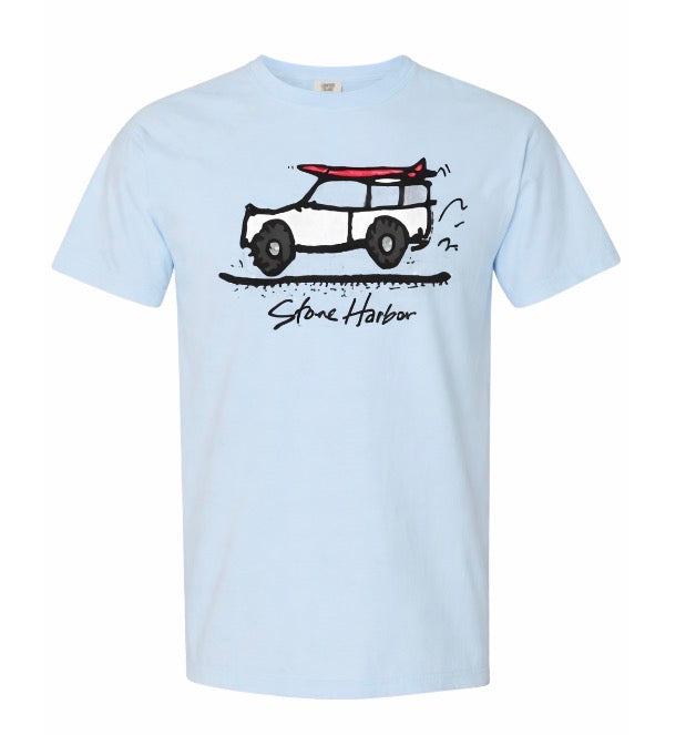 Stone Harbor Kids Road Trip Chambray  (design on back too)