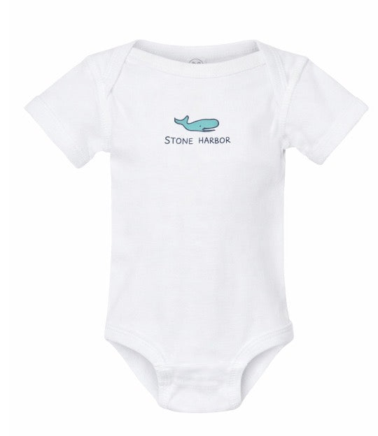 Stone Harbor Onesie Whale White