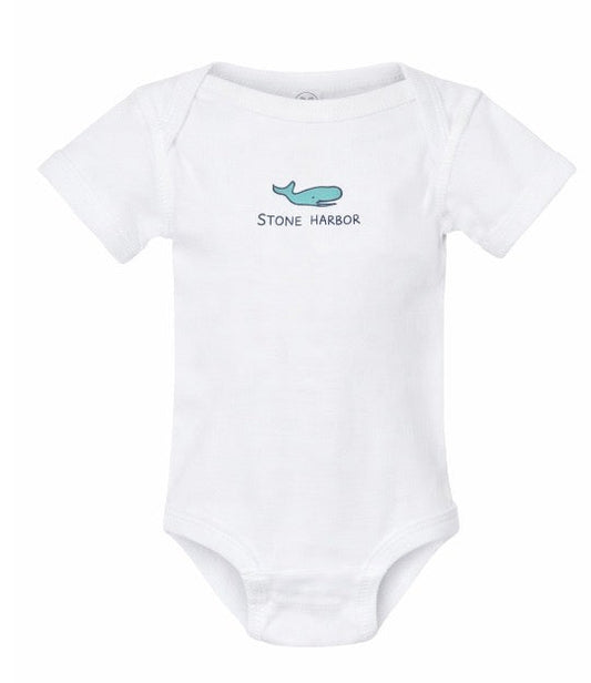 Stone Harbor Onesie Whale White