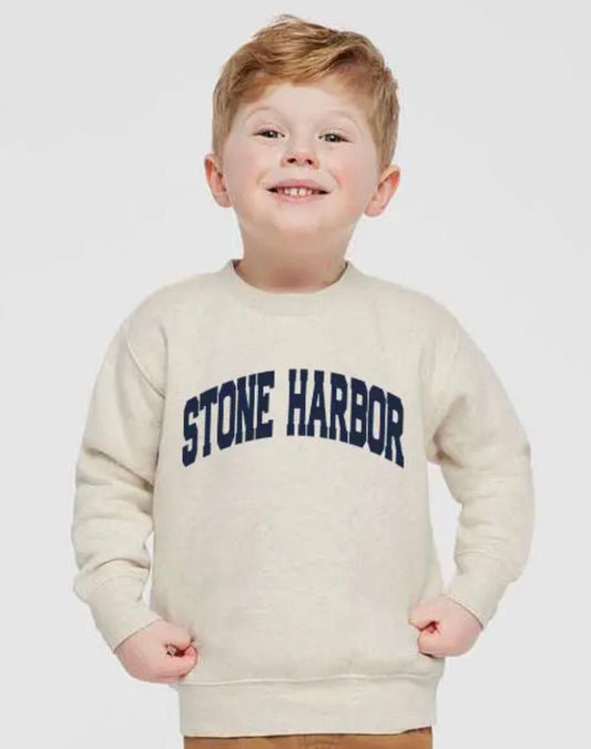Stone Harbor Toddler Crewneck Sweatshirt: Natural Heather