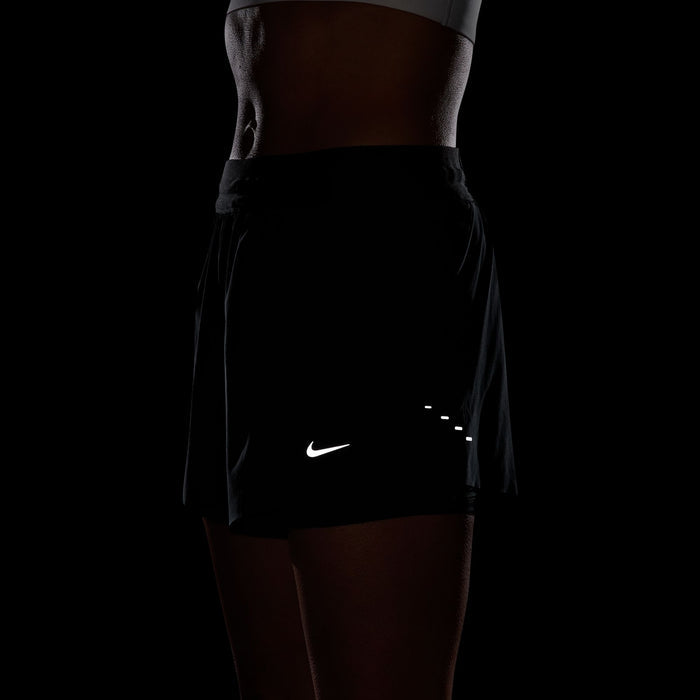 Nike Swift 2-in-1 Shorts | Black / Reflective Silver | Womens