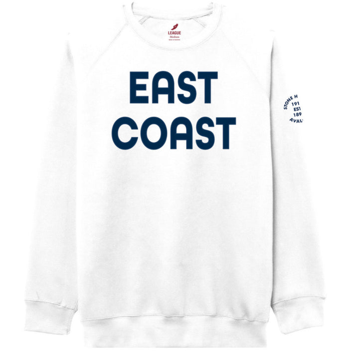 Unisex East Coast Essential Crew - White