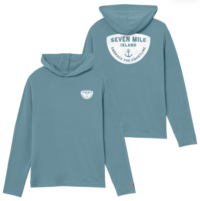 Unisex Seven Mile Island Groundwater Hood - Summer Blue