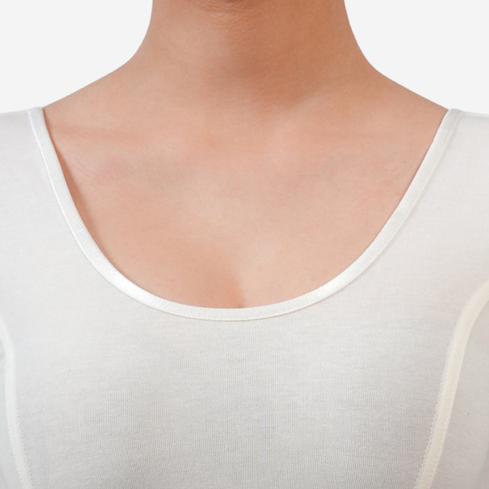 Vami Women's Cotton Stretchable Readymade Blouses - Off White