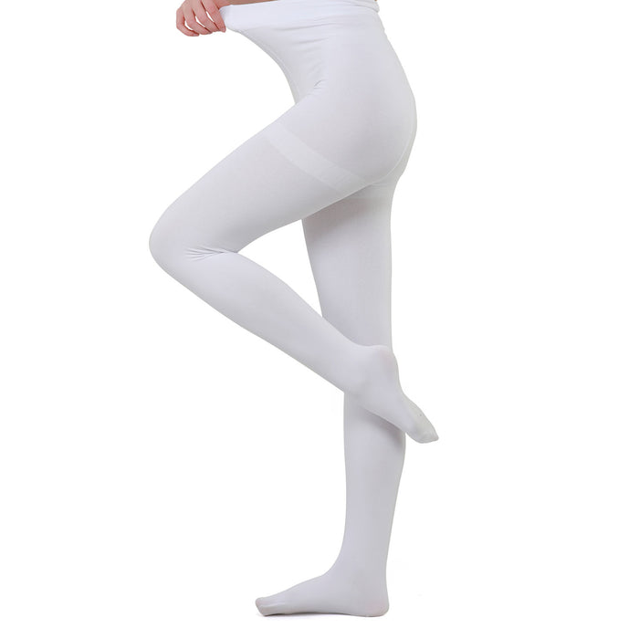 Warm Velvet Tights for Girls (White)