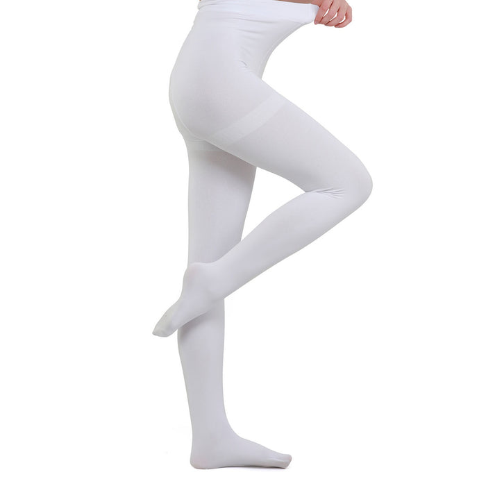 Warm Velvet Tights for Girls (White)
