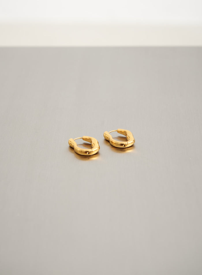 Waterproof Wave Hoop Earrings
