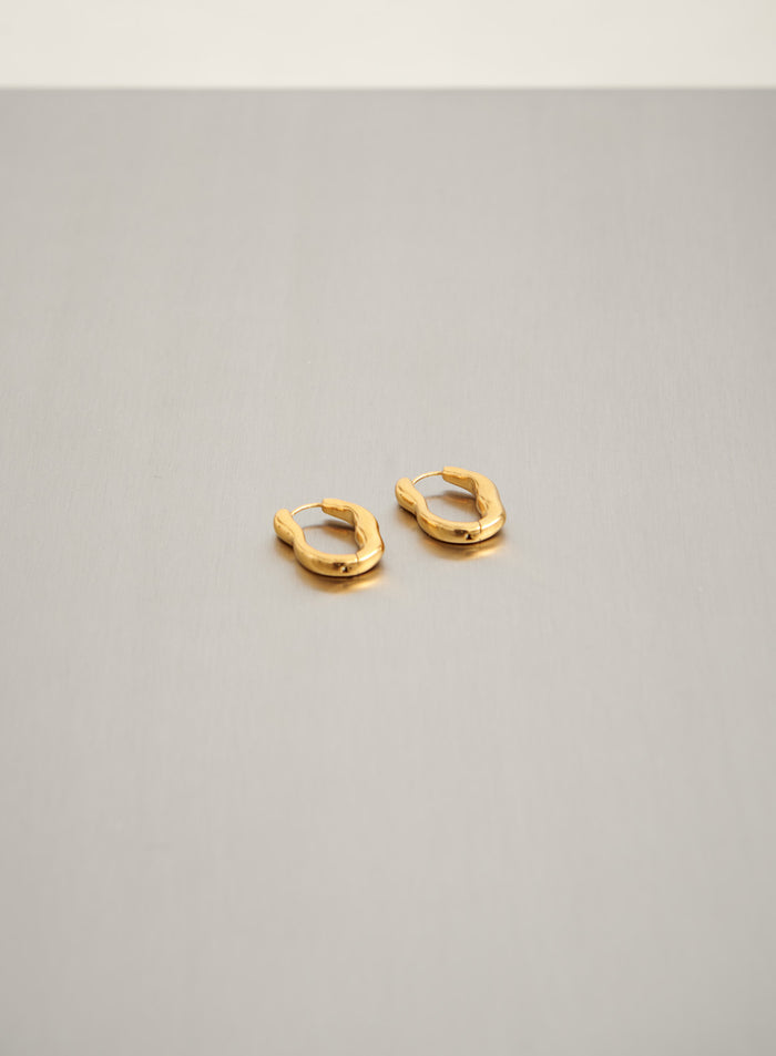 Waterproof Wave Hoop Earrings