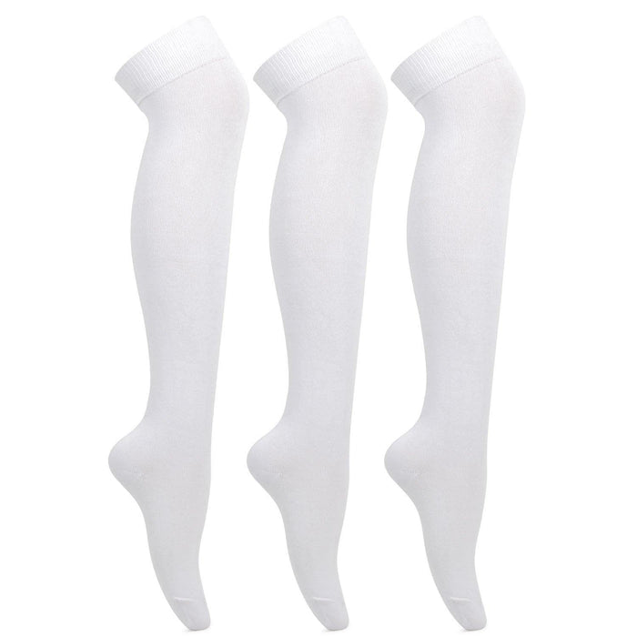 White Formal Stockings  For School Girls - Pack of 3