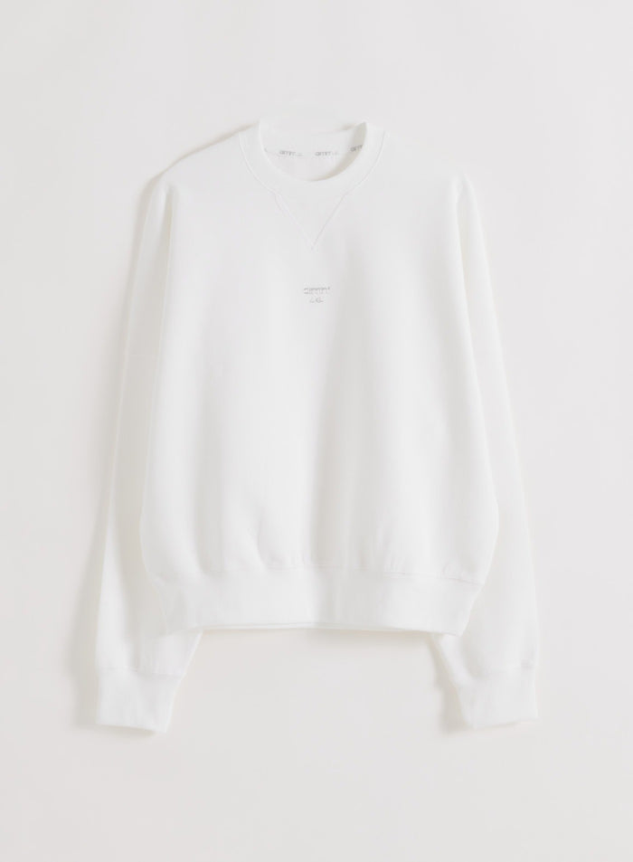 White Le Run Running Sweatshirt