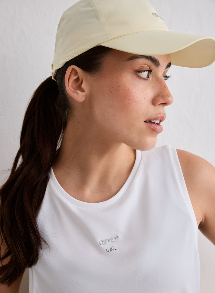 White Seamless Running Top
