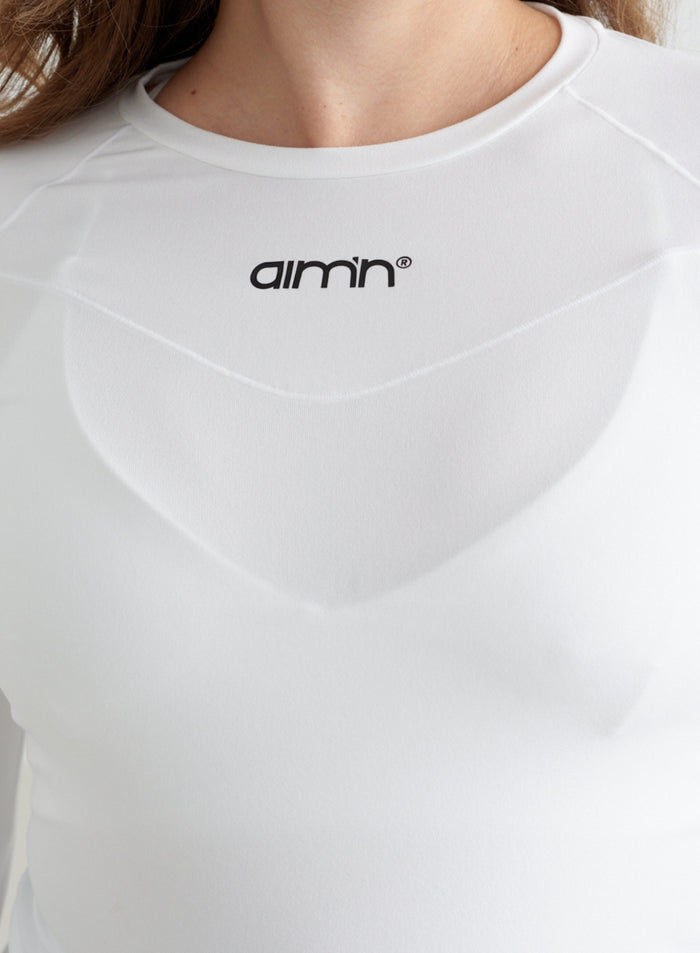 White Soft Basic Maternity Long Sleeve