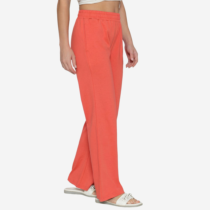 Women Flared Pants (Cherry)