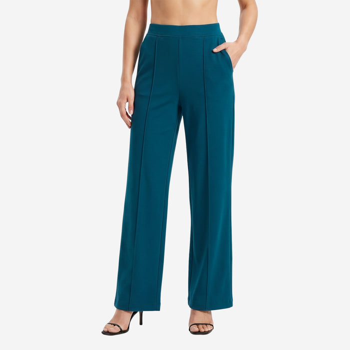 Women High Waist Straight Fit Korean Pants (Airforce)