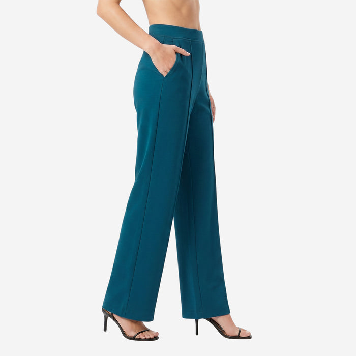 Women High Waist Straight Fit Korean Pants (Airforce)