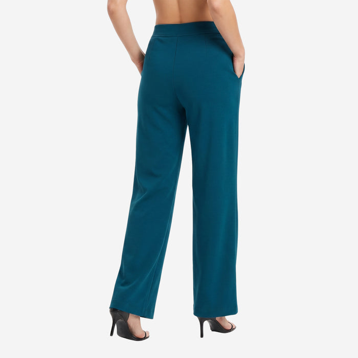 Women High Waist Straight Fit Korean Pants (Airforce)