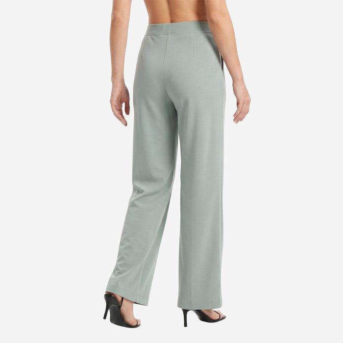 Women High Waist Straight Fit Korean Pants (Lt.Grey)