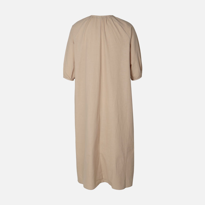 Women Linen Blend Maxi Dress