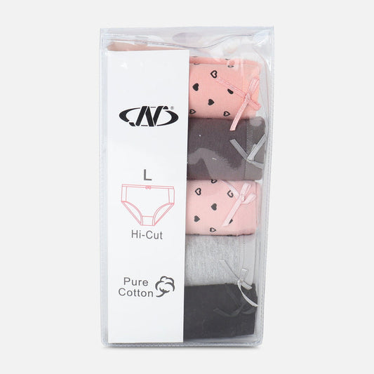 Women Mid-Rise Panties  5 Pieces