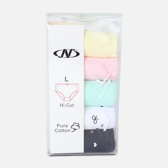 Women Mid-Rise Panties  5 Pieces