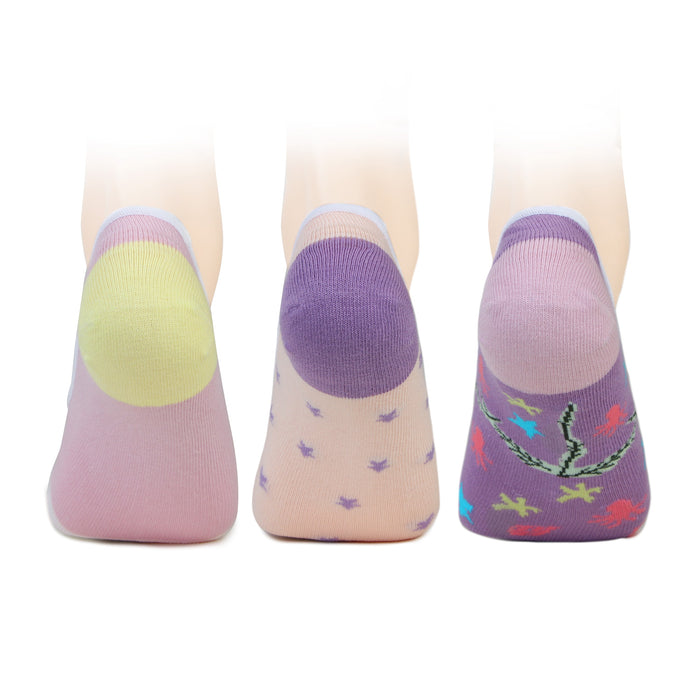 Women Playful Patterns Loafer Socks - Pack Of 3