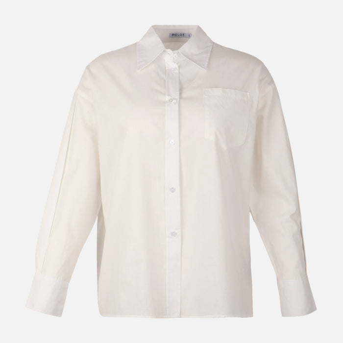 Women Poplin Oversize Butterfly Shirt