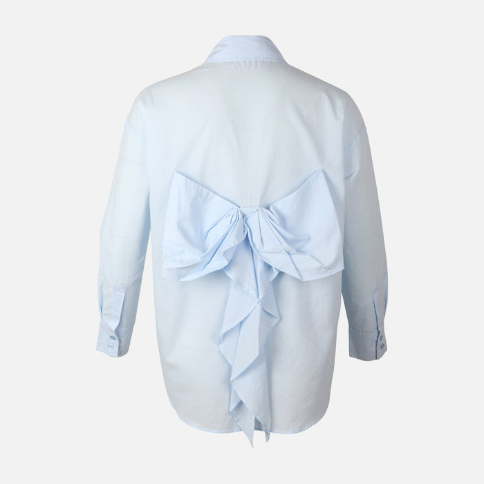 Women Poplin Oversize Butterfly Shirt