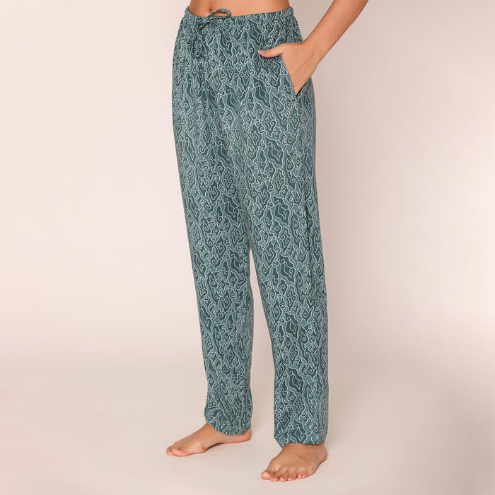 Women Printed Lower With Drawstring