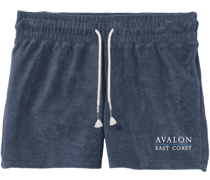 Womens Avalon Bonfire Shorts - Washed Denim