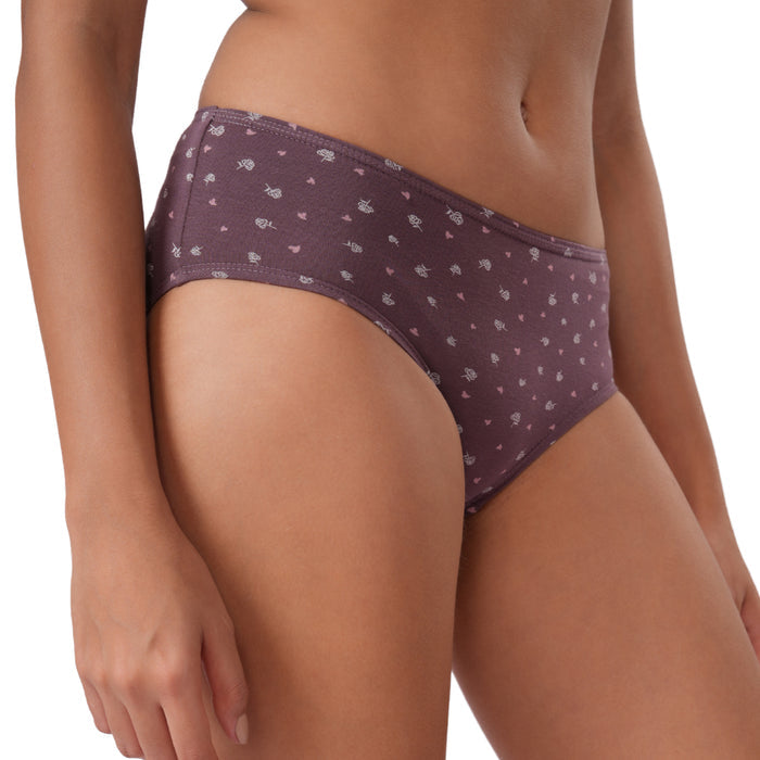 Women's Cotton & Lycra Briefs Hipster Panties (Pack of 3)