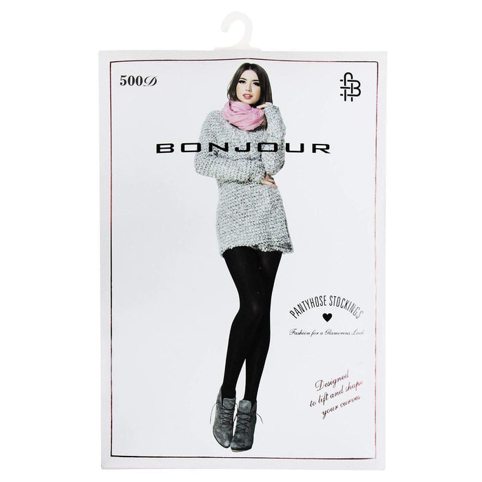 Women's Fashionable Semi-Transparent Microfiber  Tights - Bonjour Group