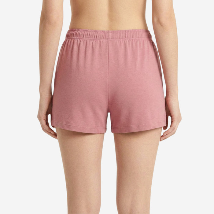 Women's Regular Fit Solid Cotton Shorts (Dk.Pink)