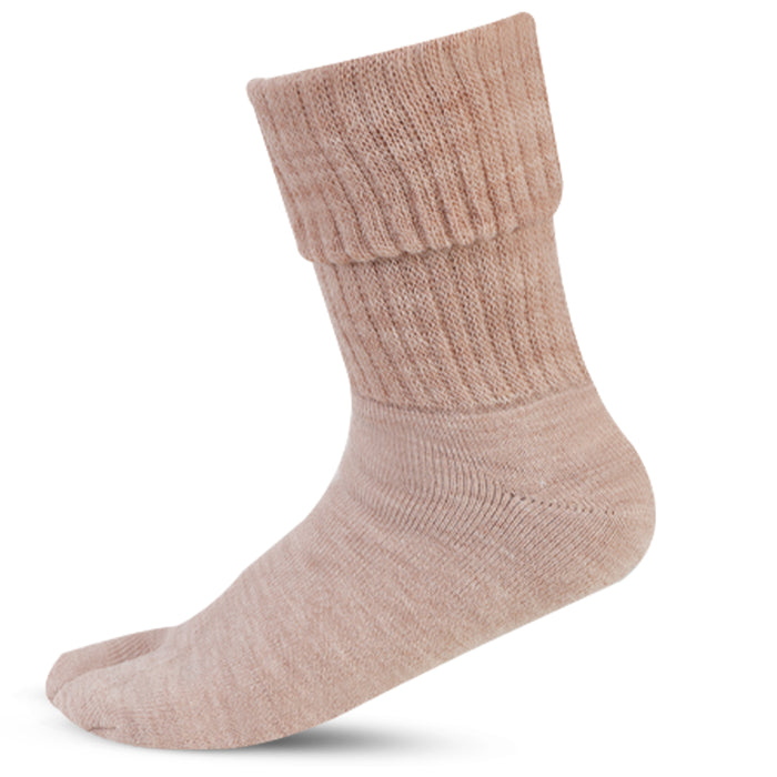 Women's Woolen Thumb Socks - Fawn (Pack of 1)